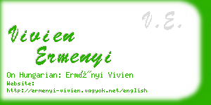 vivien ermenyi business card